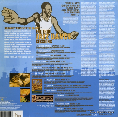 SNOWBOY the hi-hat (the true jaz dance sessions) OCHOLP002 - back cover