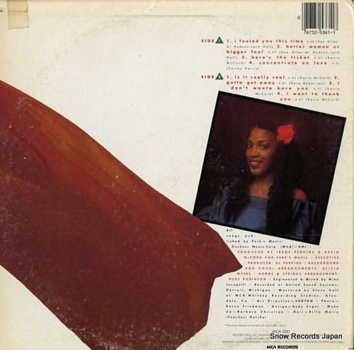 MYERS, ALICIA i fooled you this time MCA-5361 - back cover