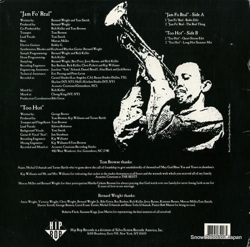 BROWNE, TOM jam fo' real / too hot HIBX8502