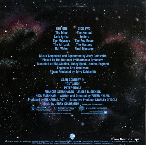 GOLDSMITH, JERRY outland P-11025W - back cover