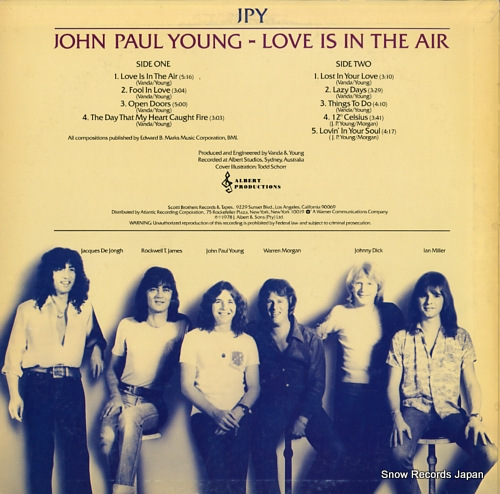 YOUNG, JOHN PAUL love is in the air P-10617A