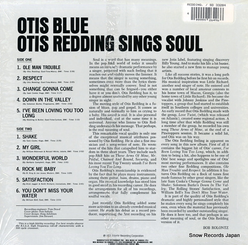 REDDING, OTIS otis blue / otis redding sings soul SD33284
