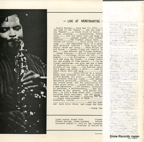 MCLEAN, JACKIE live at montmartre RJ-6005