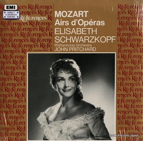 SCHWARZKOPF, ELISABETH mozart; airs d'operas 1432221 - front cover