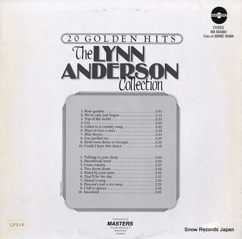 ANDERSON, LYNN 20 golden hits MA004484