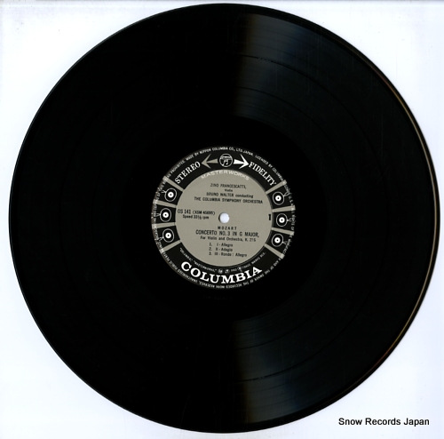 FRANCESCATTI, ZINO mozart; violin concerto no.3 and no.4 OS-141