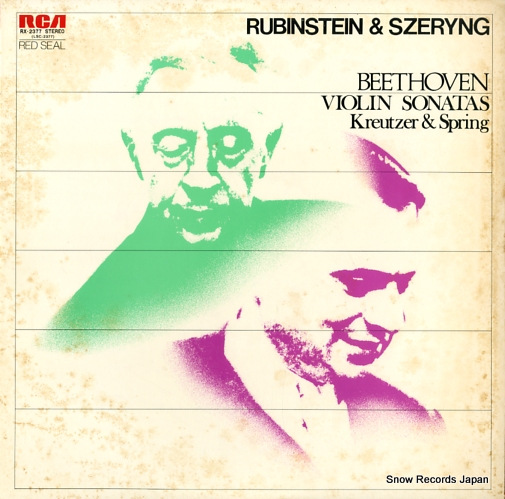 SZERYNG, HENRYK / ARTUR RUBINSTEIN beethoven; violin sonatas 