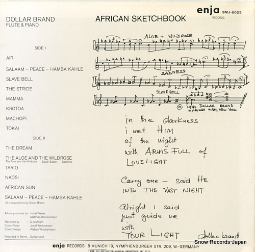 BRAND, DOLLAR african sketchbook SMJ-6023