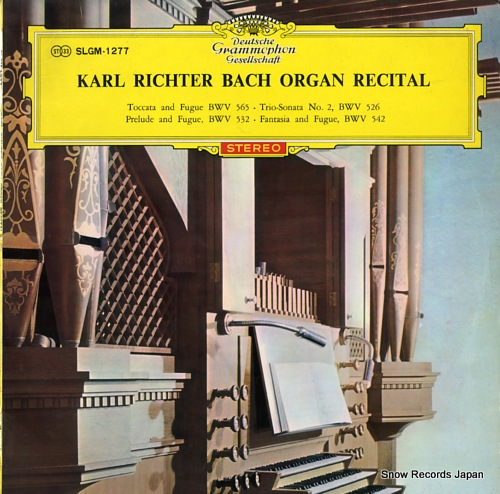 RICHTER, KARL bach organ recital SLGM-1277