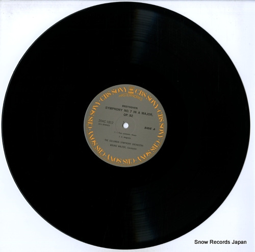 WALTER, BRUNO beethoven; symphony no.7 in a major, op.92 20AC1812