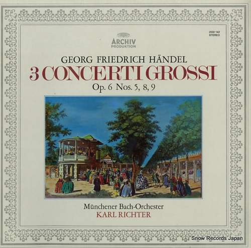 RICHTER, KARL handel; 3 concerti grossi op.6 nos.5, 8, 9 2533142 - front cover