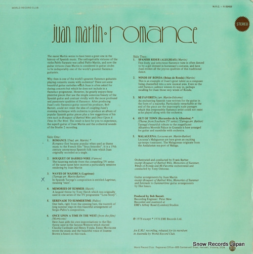 MARTIN, JUAN romance R05459 - back cover