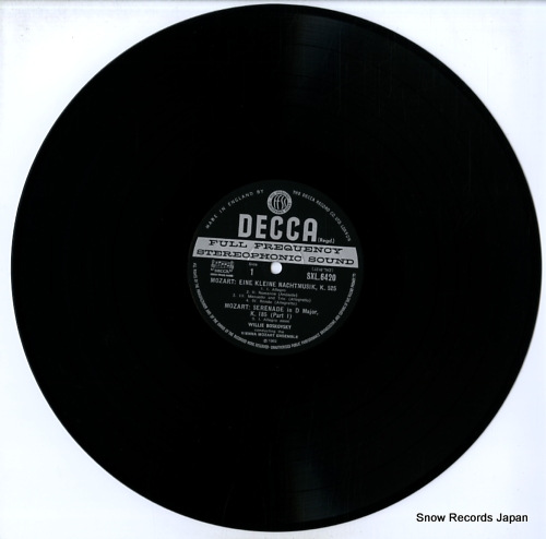 BOSKOVSKY, WILLI / VIENNA MOZART ENSEMBLE mozart serenades volume 3 SXL6420