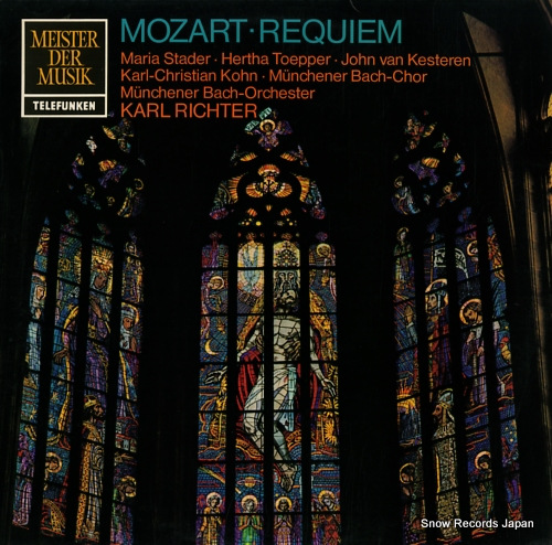 RICHTER, KARL mozart; requiem SMT1160 - front cover