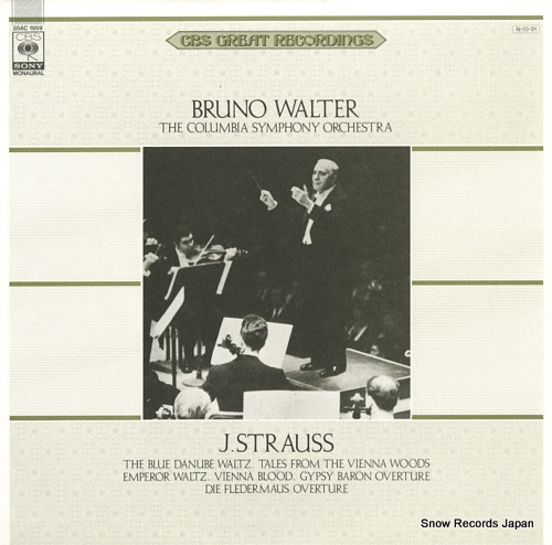 WALTER, BRUNO j.strauss; the blue danube waltz 20AC1959