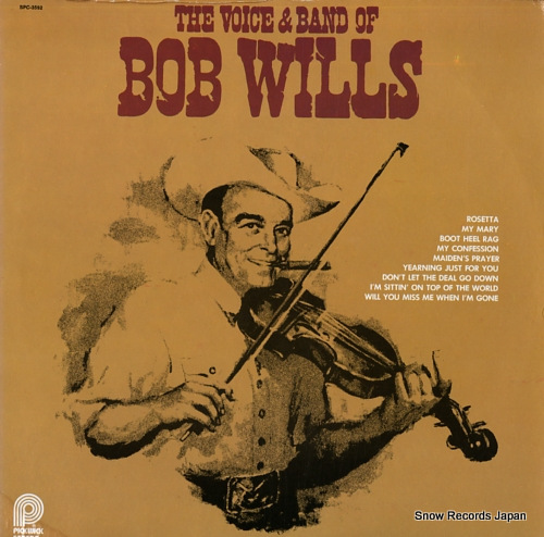 WILLS, BOB the voice & band of bob wills SPC-3592 - front cover