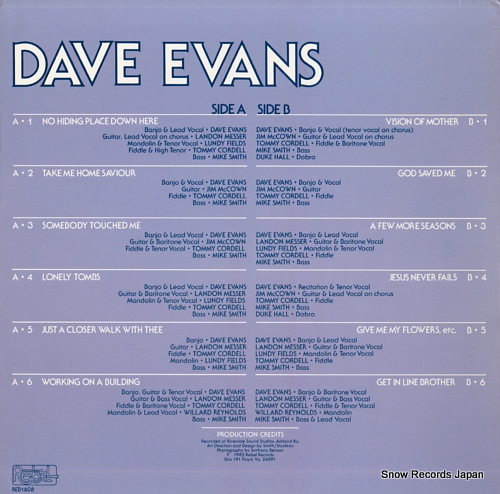 EVANS, DAVE, AND RIVER BEND a few more seasons REB1608