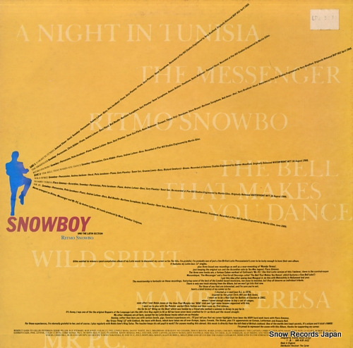 SNOWBOY AND THE LATIN SECTION ritmo snowbo JAZIDLP19 - back cover