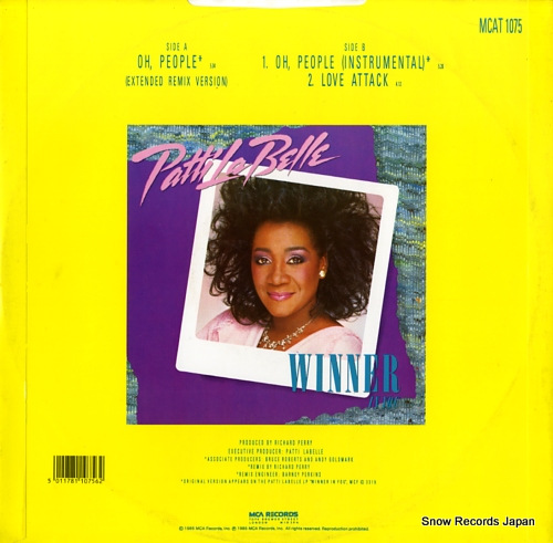 LABELLE, PATTI oh, people MCAT1075 - back cover