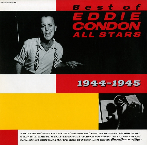 CONDON, EDDIE best of eddie condon all stars 1944-1945 UXP-126-B - front cover