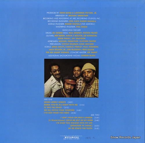 FOUR TOPS, THE night lights harmony IPS-80274