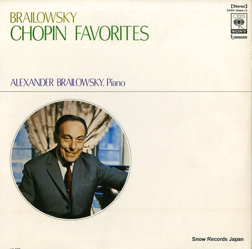 BRAILOWSKY, ALEXANDER chopin favorites SONW20069-70