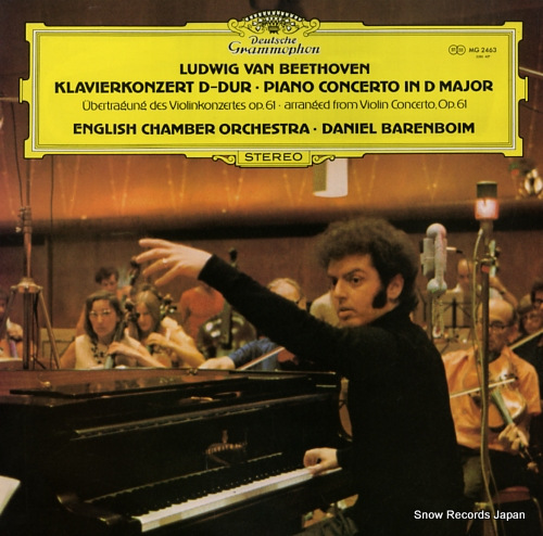 BARENBOIM, DANIEL beethoven; piano concerto in d major MG2463