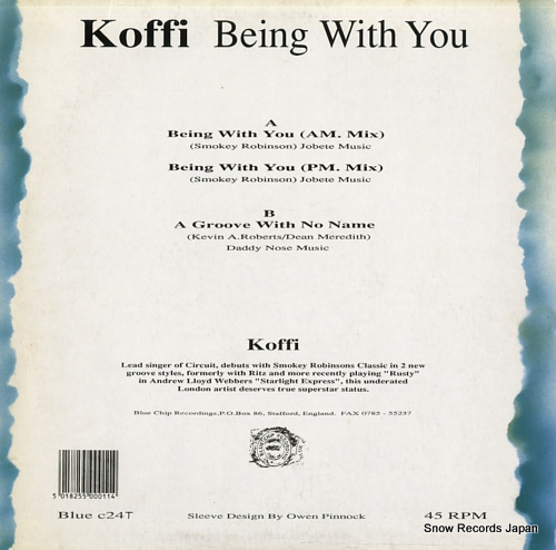 KOFFI being with you BLUEC24T - back cover