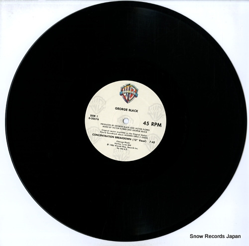BLACK, GEORGE concentration breakdown 920576-0/0-20576 - disc