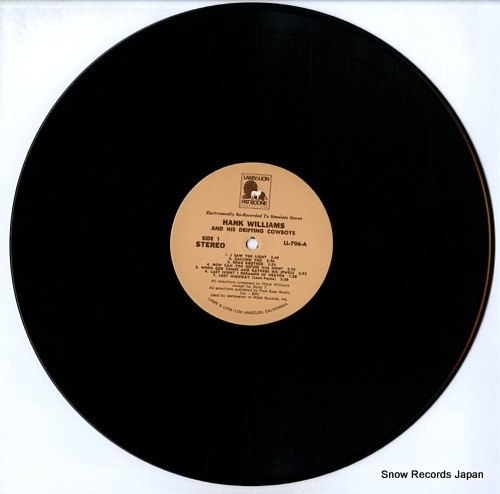 WILLIAMS, HANK / ROY ACUFF collectors item!...3record set! LL-706 - disc