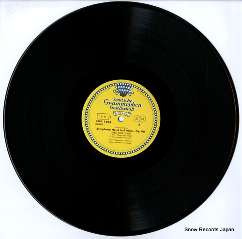 KARAJAN, HERBERT VON brahms; symphony no.4 in e minor, op.98 SMG-1294