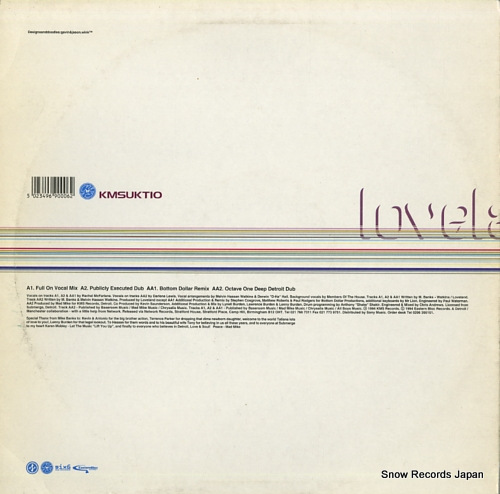 LOVELAND let the music (lift you up) KMSUKT10 - back cover