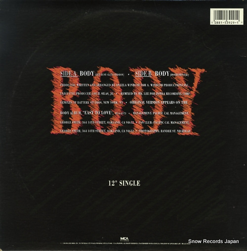 BODY body MCA12-53929 - back cover