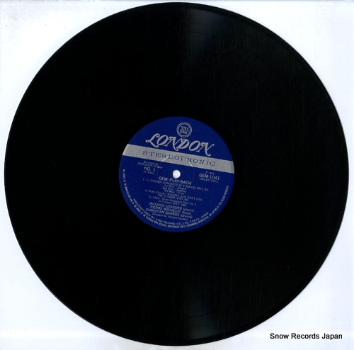 LOUSSIER, JACQUES / PIERRE MICHELOT gem / play bach GEM1041