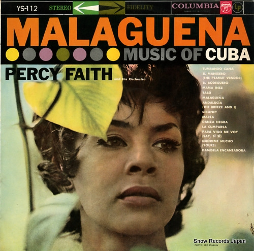 FAITH, PERCY malaguena music of cuba YS-112