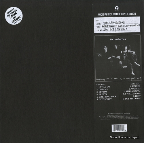 CRANBERRIES, THE every body else is doing it, so why can't we? ILPS8003/514156-1
