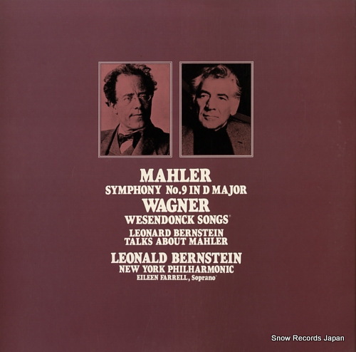 BERNSTEIN, LEONARD mahler; symphony no.9 in d major SOCJ41-42