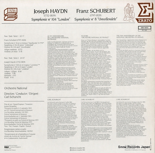 SCHURICHT, CARL haydn; symphonie no104 