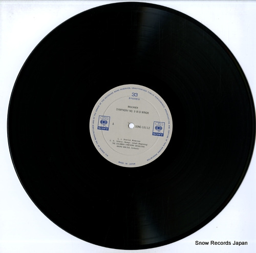WALTER, BRUNO bruckner; symphony no.9 in d minor SONC10112