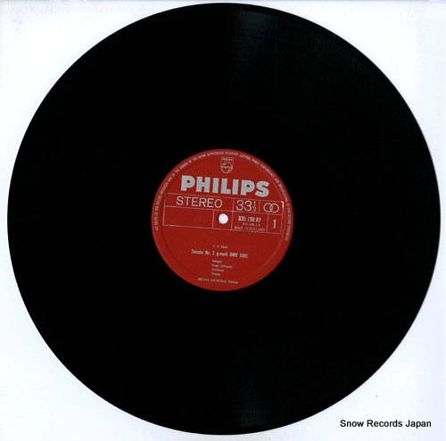 GRUMIAUX, ARTHUR bach; sonaten und partiten fur violine allein sonata 1 and partita 1 835198AY