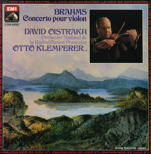 OISTRAKH, DAVID / OTTO KLEMPERER brahms; concerto pour violon 2C059-00534