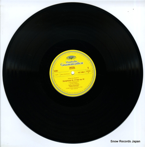 KARAJAN, HERBERT VON brahms; symphonie no.3 / tragic overture 427496-1