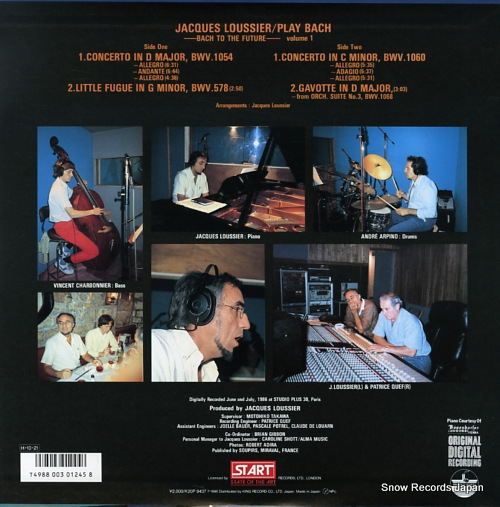 LOUSSIER, JACQUES play bach / bach to the future volume one K20P-9437