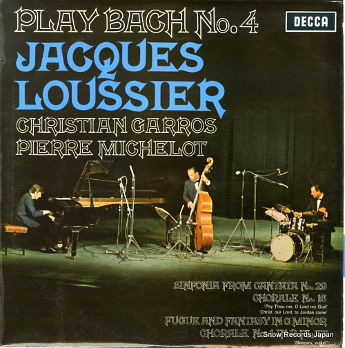 LOUSSIER, JACQUES play bach no.4 SKL5036