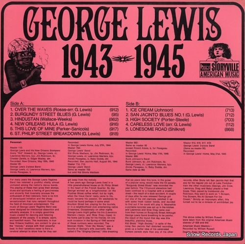 LEWIS, GEORGE george lewis 1943-1945 670201/SLP201
