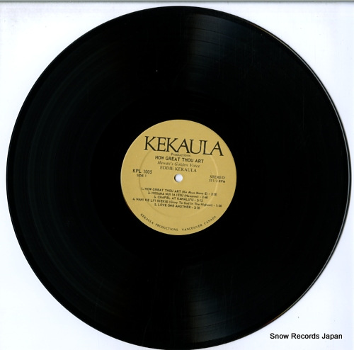 KEKAULA, EDDIE how great thou art KPL1005 - disc