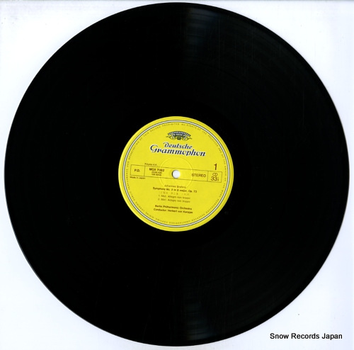 KARAJAN, HERBERT VON brahms; symphony no.2 MGX7082