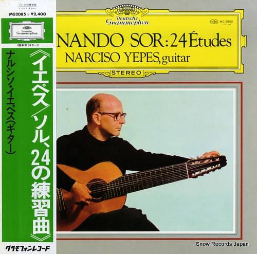 YEPES, NARCISO fernando sor; 24 etudes MG-2085