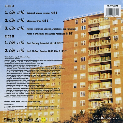 NOREAGA oh no (original & remixes) PENV0275