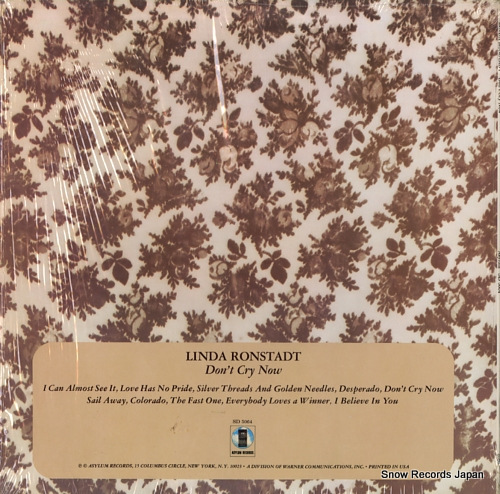 RONSTADT, LINDA don't cry now SD5064